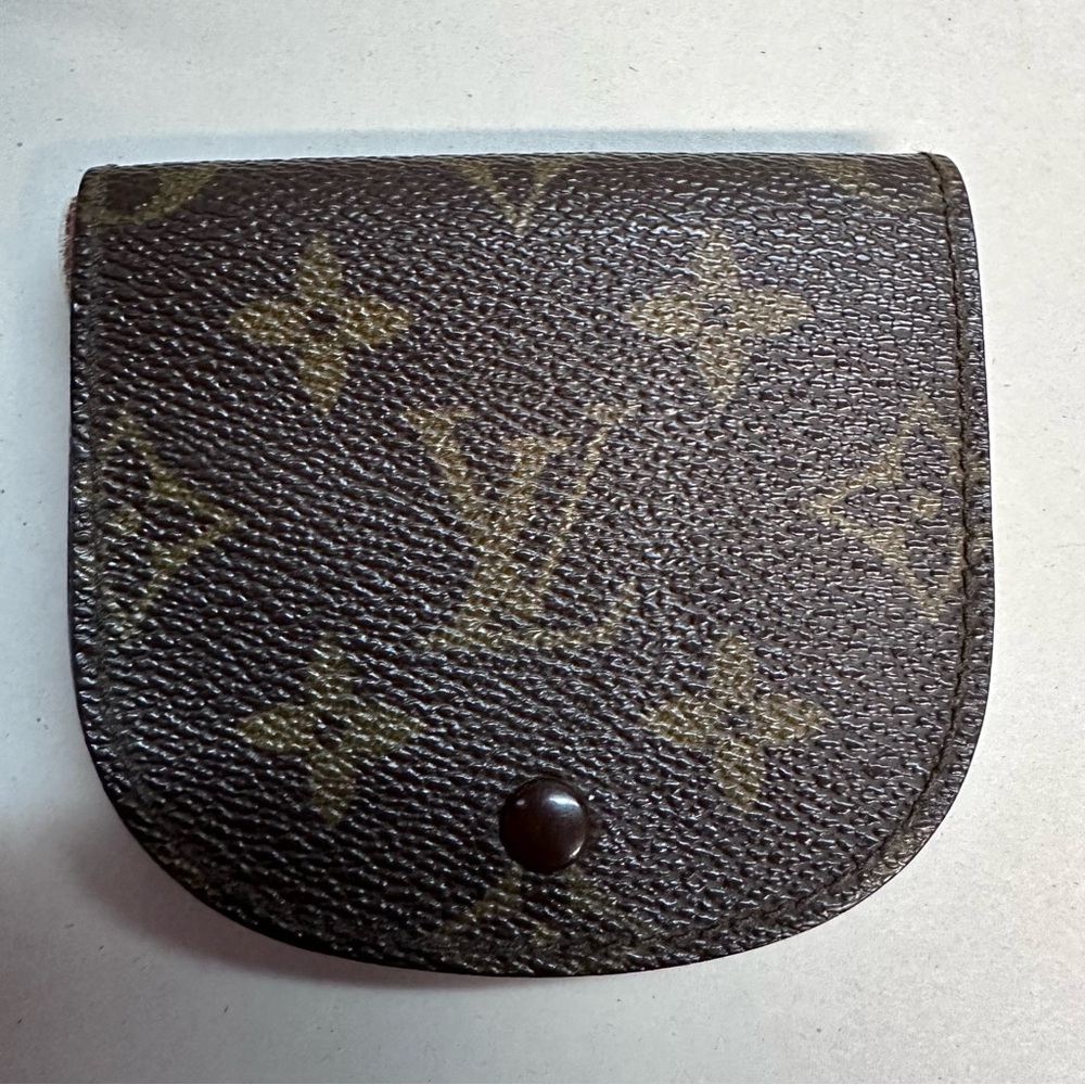 Vtg Louis Vuitton Monogram Portemonnaie Coin Pouch For Repair Logo